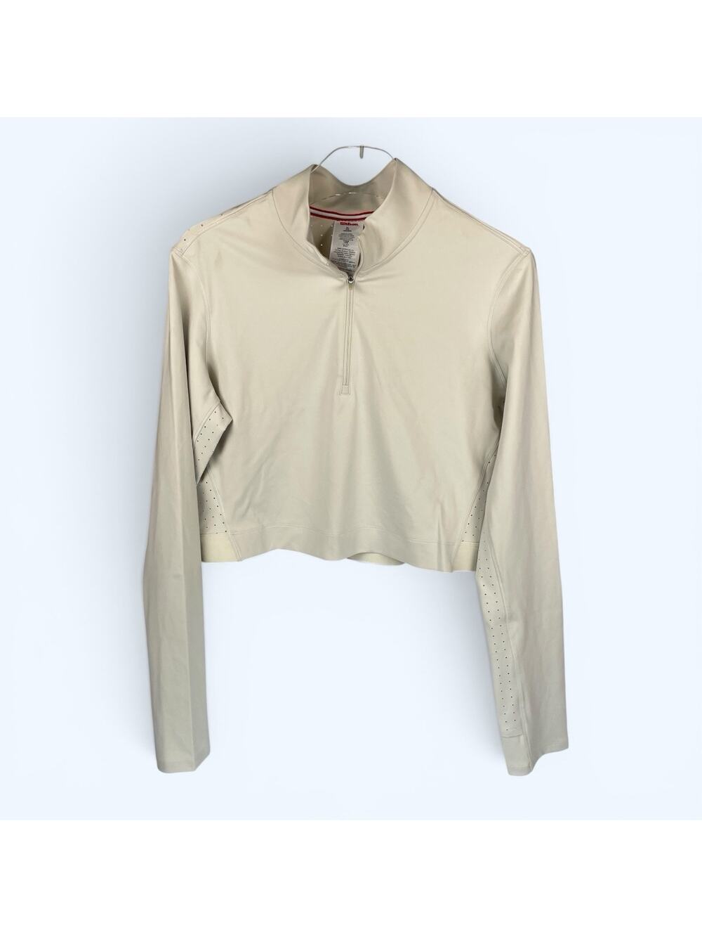 Wilson Riverside Cropped Long-Sleeve Half Zip Jacket Top Women's XL NWT
